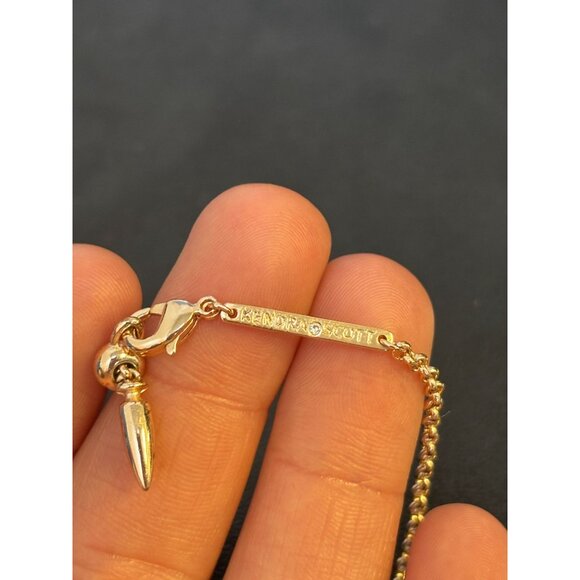 Kendra Scott Gold Spike Necklace - Picture 2 of 7